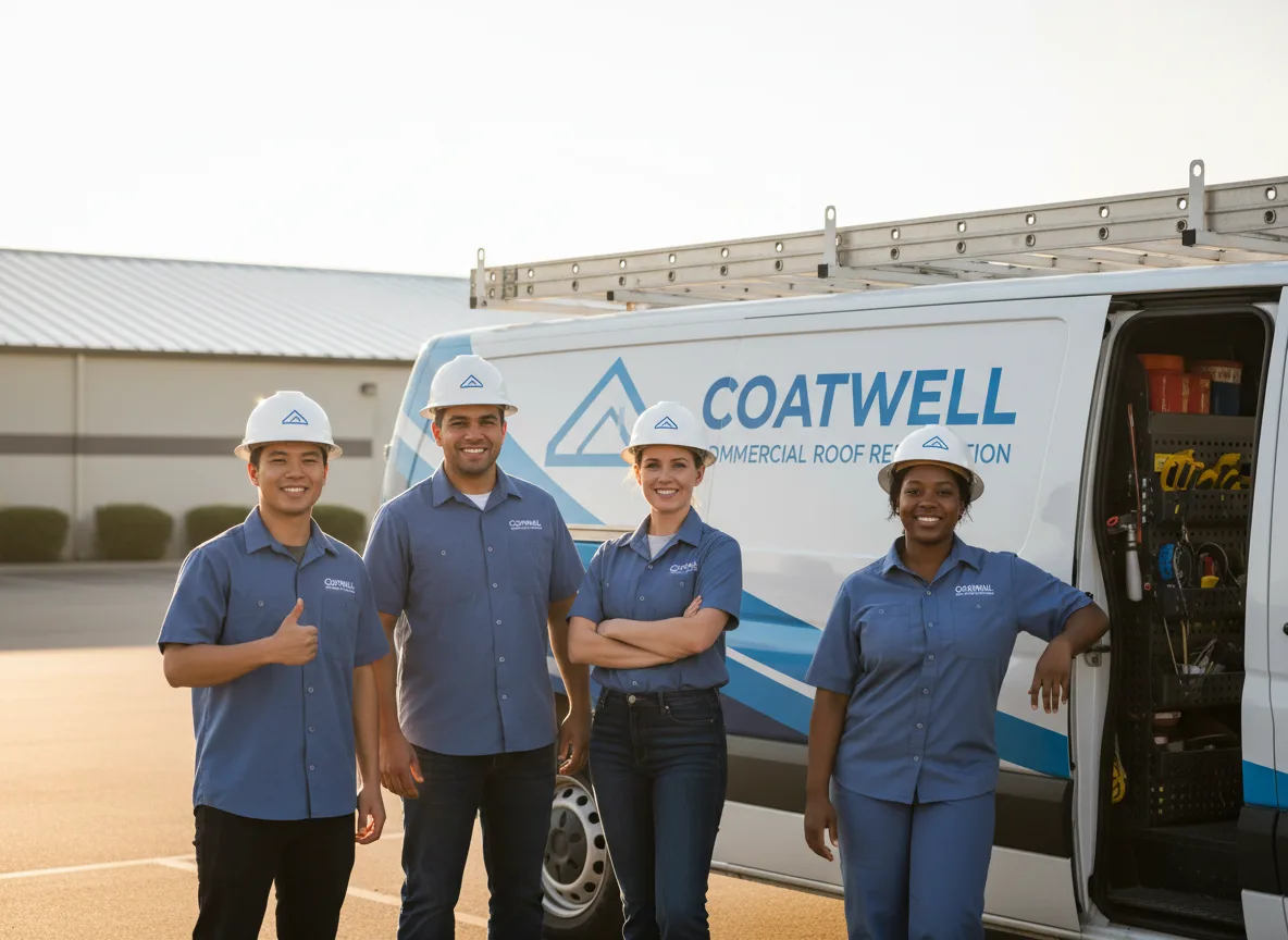 Commercial roof coating company in Hinton, OK